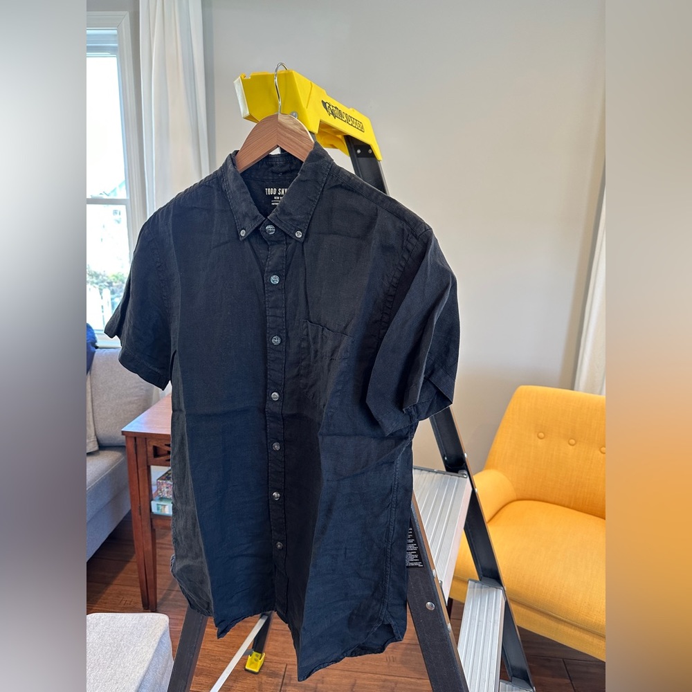 Todd Snyder Linen Shirt black M